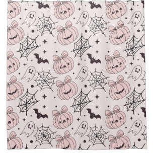 Pastel Pink Halloween Seamless Pattern (5)