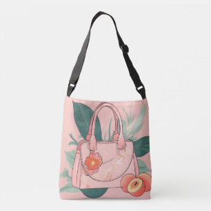 Pastel Pink Handbag and Fresh Peach AI art 