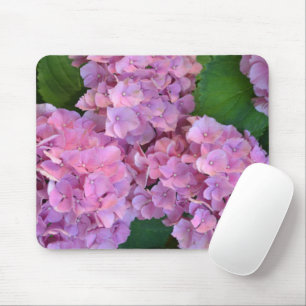 Pastel pink Hortensia hydrangea flowers Mouse Pad