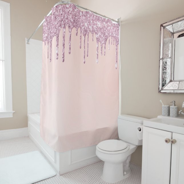 *~* Pastel Pink Lavender Purple Glitter Drip AP7  (In Situ)