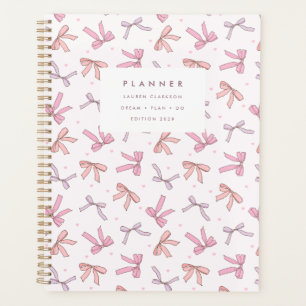 Pastel Pink & Lilac Bow Coquette Planner