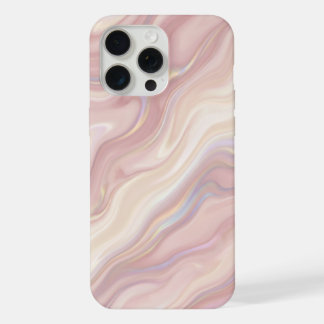 Pastel Pink Marble Swirl Abstract iPhone 15 Pro Max Case
