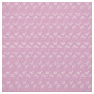 Pastel Pink Merry Christmas Tree Fabric