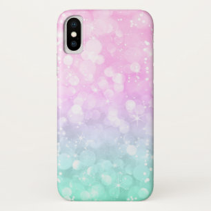 Pastel Pink & Mint Bokeh Glitter Case-Mate iPhone Case