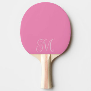 Pastel Pink Monogrammed Ping Pong Paddle 