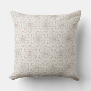Pastel pink Moroccan pattern pillow