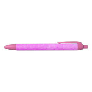 Pastel Pink Mosaic, Blue Ink Pen