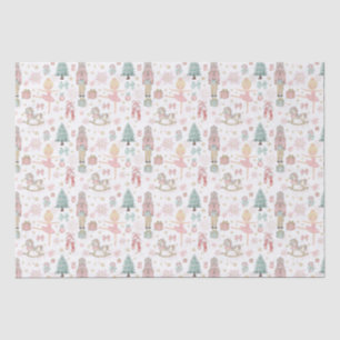 Pastel Pink Nutcracker Christmas Ballet Decoupage Tissue Paper