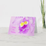 Pastel Pink Orchid 16th Happy Birthday Card<br><div class="desc">May the 16th year of your life bring you the courage to soar higher and the grace  to be gentle with yourself and others.  Allow each year to bring you many  special moments to treasure. All our love</div>