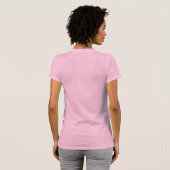 Pastel Pink Papillon Ladies T-Shirt (Back Full)