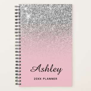 Pastel Pink Parties scintillant argent Ombre perso