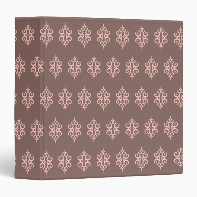 Pastel Pink Pattern Binder (Front/Spine)