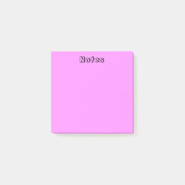 Pastel Pink Post-it Notes (Front)