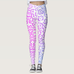 Forchrinse Pink Leopard Print 3Pack Women's Leggings High Waisted