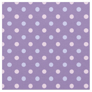 Pastel Pink/Purple Polka Dot Fabric - Custom BG