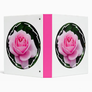 Pastel Pink Rose Binder