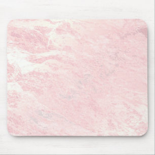 Pastel Pink Rose Gold Stone Blush Marble Mouse Pad