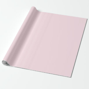 Pastel Pink Rose Solid Colour Wrapping Paper