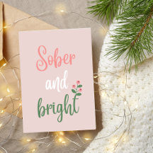 Pastel Pink Sober and Bright Christmas