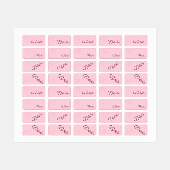 Pastel pink solid colour  personalized (Sheet)