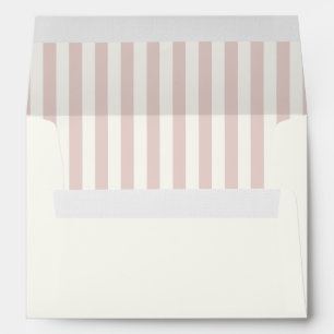 Pastel Pink Stripes Enveloppe élégante