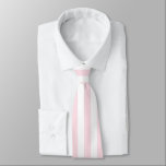 Pastel Pink Stripes Solid Colour Summer Vacay  Tie<br><div class="desc">Lovable light spring pastel pink striped colour. Minimalist simple modern trendy chic style pastel aestethic in delicate pink solid colour. Pastel pink home decor, pastel pink aesthetic decor, pastel pink kitchen, pastel pink colour. Pastel purple spring summer neck tie . Classic vintage retro pastel pink and white coloured stripes pattern,...</div>