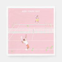 Pastel Pink Tennis Match