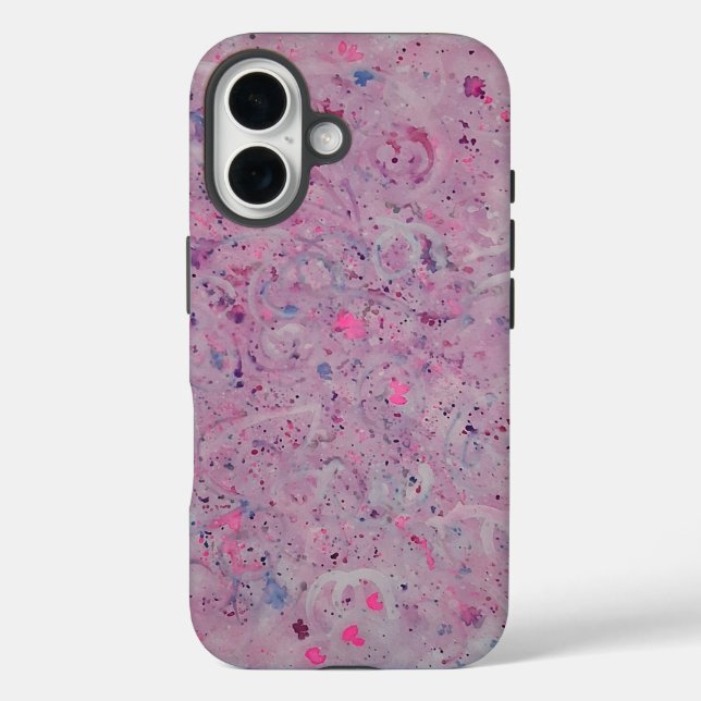 Pastel Pink Watercolor Abstract  Case-Mate iPhone Case (Back)