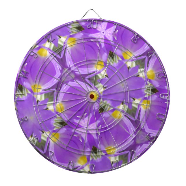 pastel pink-white patterns dartboard (Front)