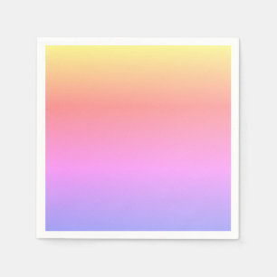 Pastel Pink Yellow Purple Ombré 4Sabrina Napkin