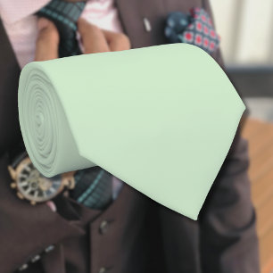Pastel Pistachio Solid Colour   Classic   Elegant Tie