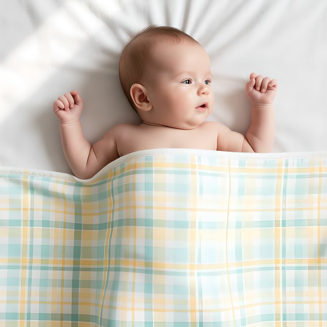 Pastel Plaid Baby's First Christmas (Créateur téléchargé)