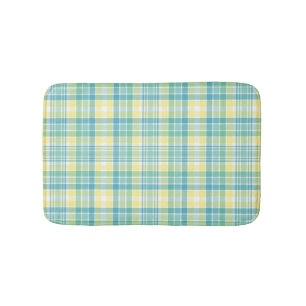 Pastel Plaid Bath Mat