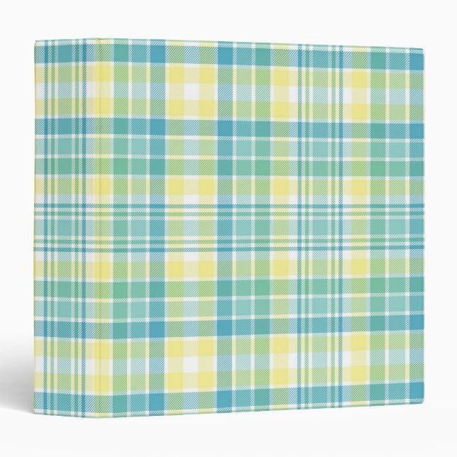 Pastel Plaid Binder (Front/Spine)