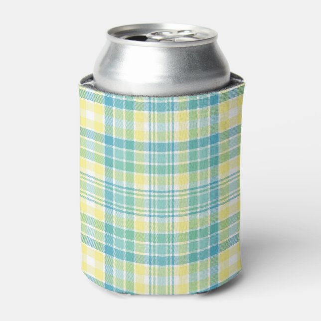 Pastel Plaid Can Cooler (Can Front)
