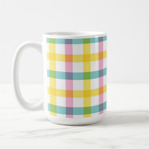 Pastel Plaid Coffee Mug