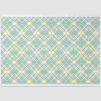 Pastel Plaid Decoupage Tissue Paper