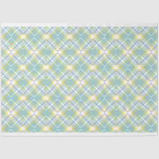 Pastel Plaid Decoupage Tissue Tissue Paper