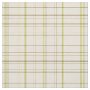 Pastel Plaid Fabric In Light Yellow Green White