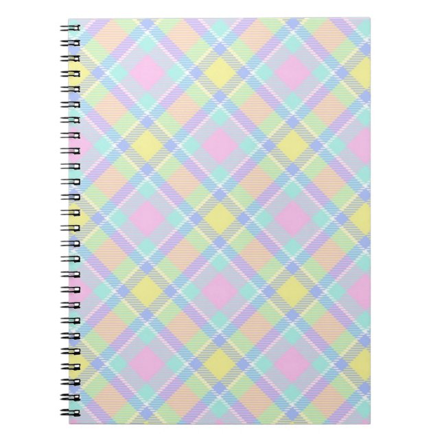 Pastel plaid notebook (Front)