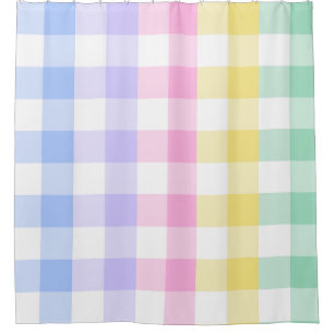 pastel plaid rainbow retro gingham