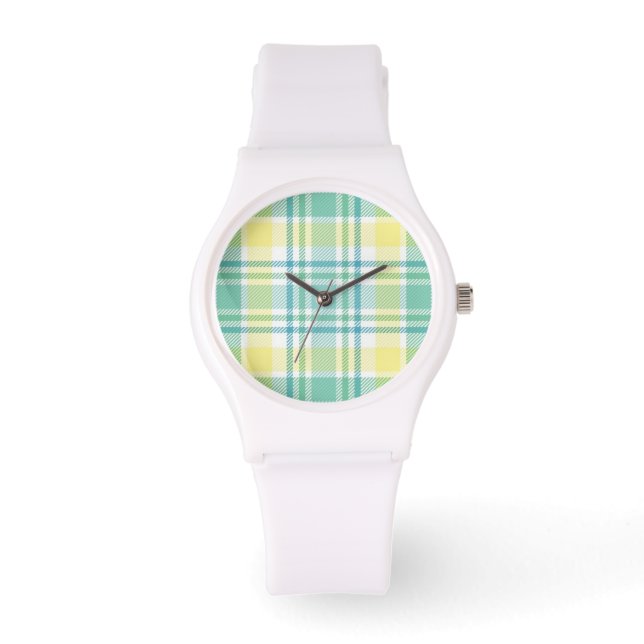 Pastel Plaid Watch (Front)