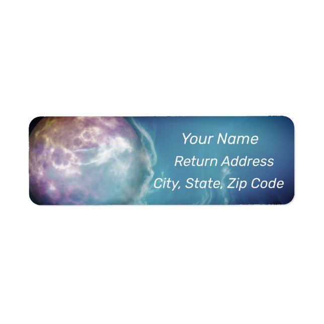 Pastel Planet Personalize Address (Front)
