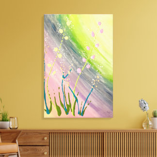Pastel Plants Canvas Print