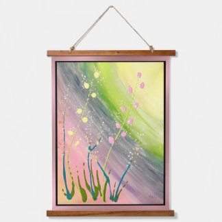 Pastel Plants Hanging Tapestry
