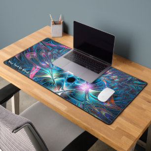 Pastel Plastic Fractal Desk Mat