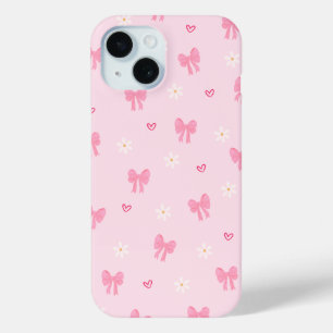 Pastel Playful Ribbon Pattern iPhone 15 Case