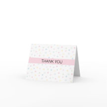 Pastel Polka Dot Carte de remerciements - Merci si