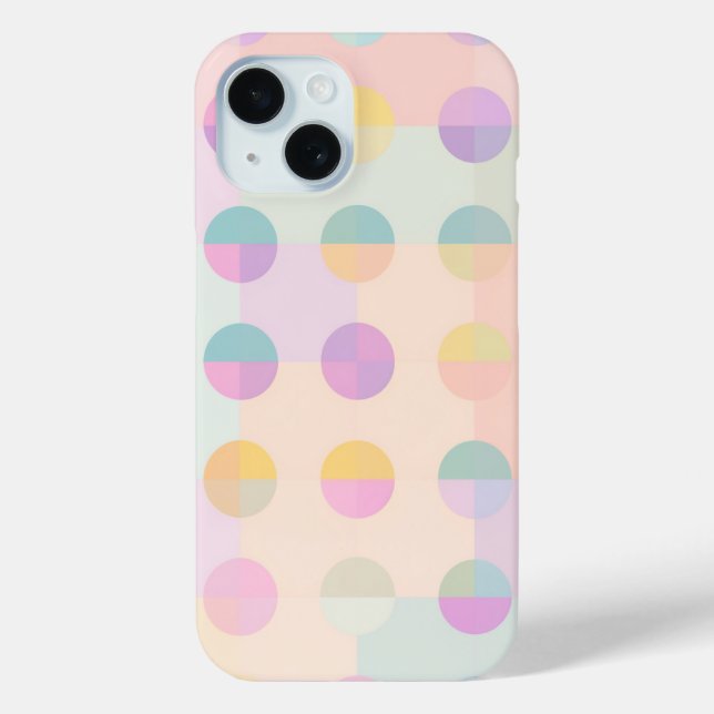 Pastel Polka Dot Phone Case (Back)