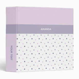 Pastel polka dots binder